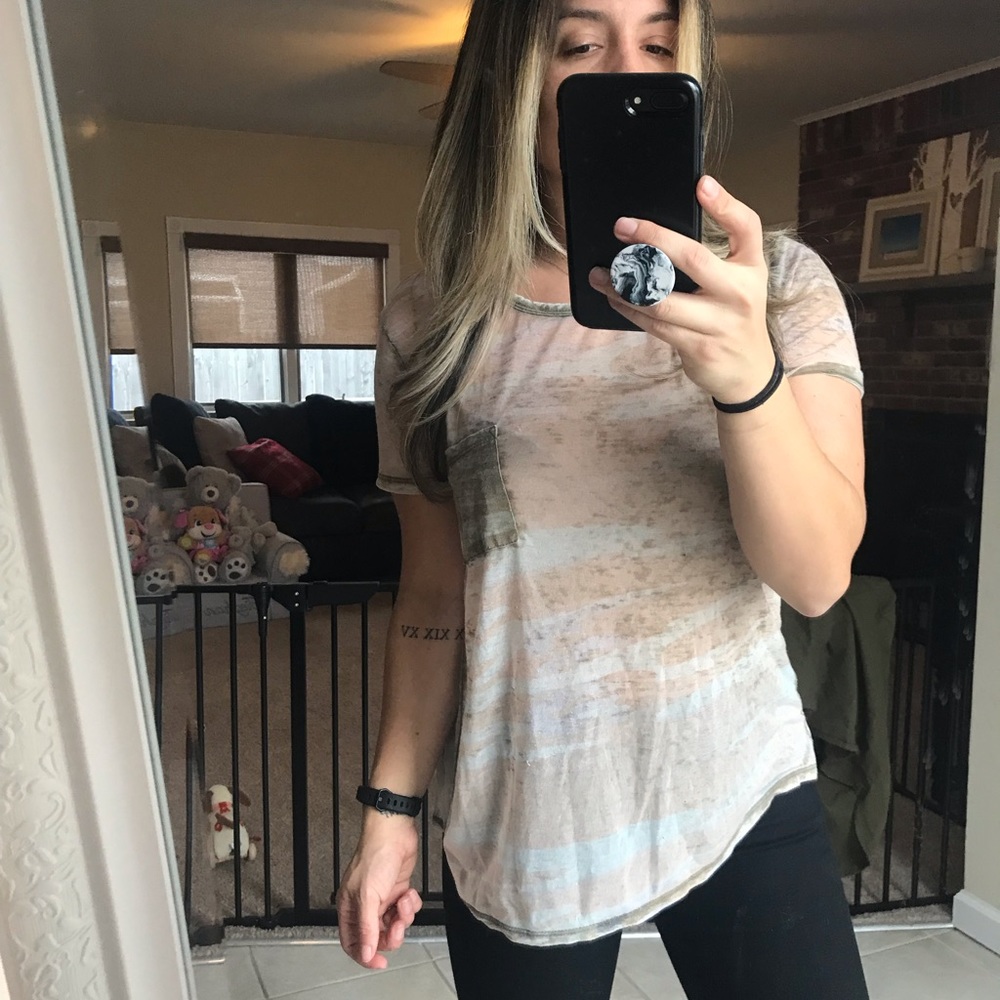 Super Distressed Camo Tee